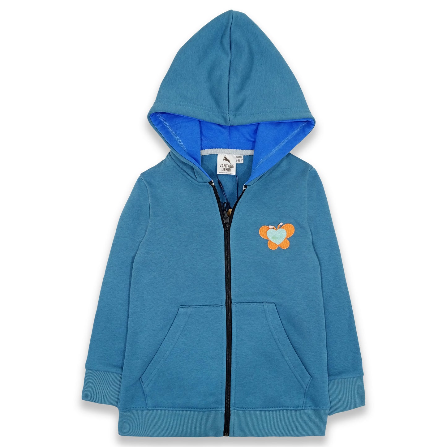 Kids Fleece Zipper Hood Suit