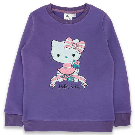 Girls Hello Kitty Fleece Sweat Shirt