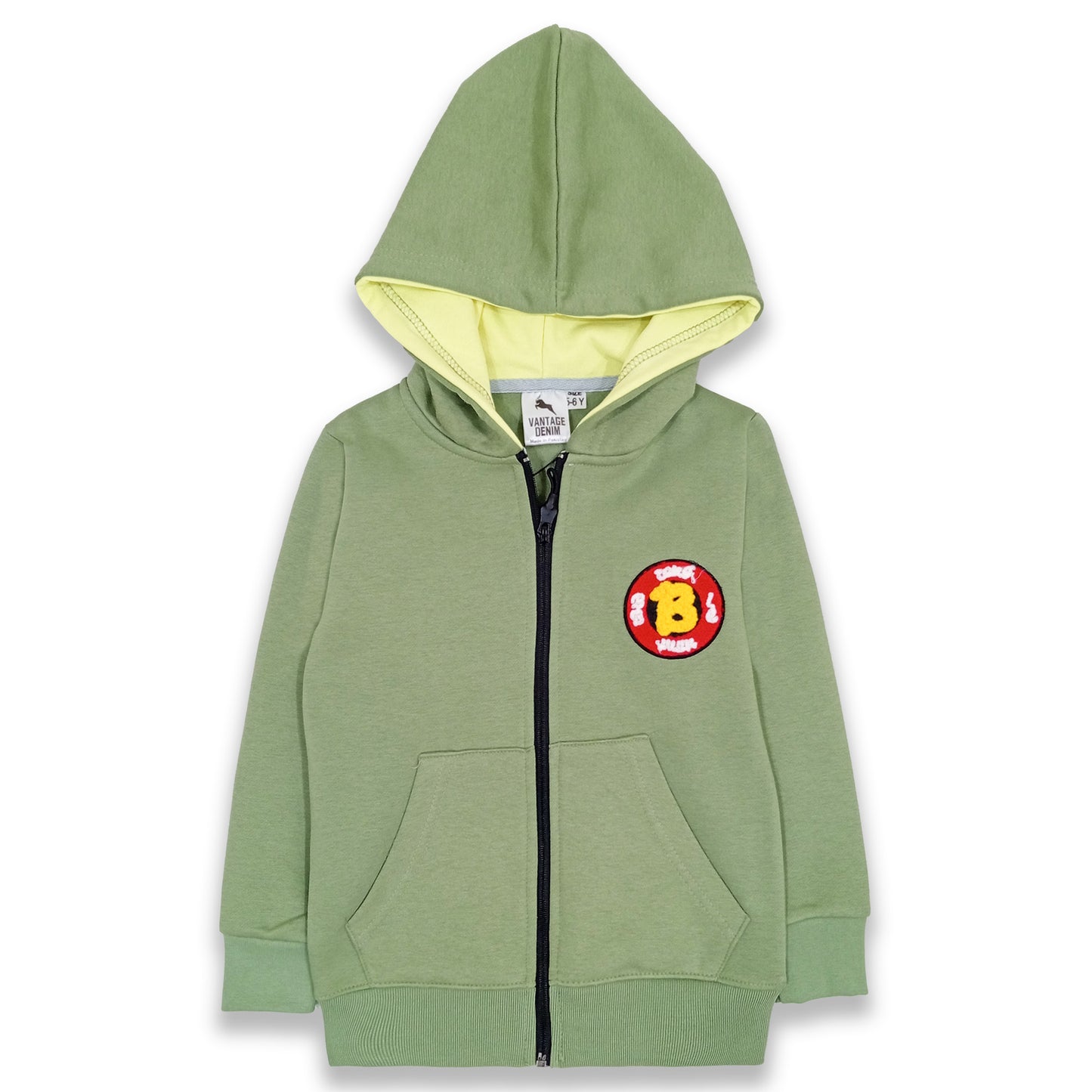 Kids Fleece Zipper Hood Suit