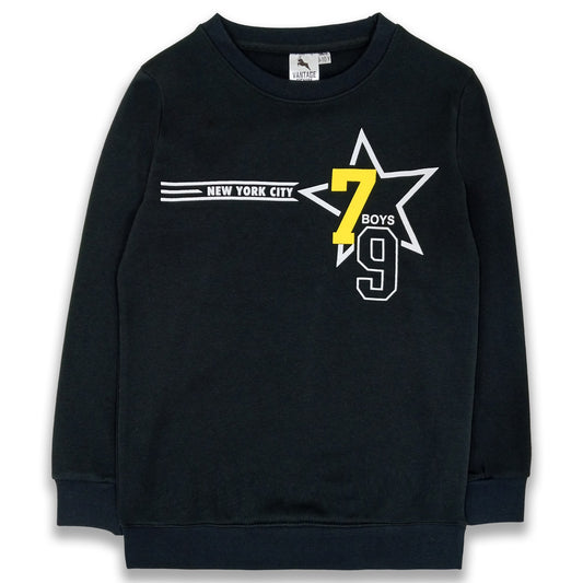 Boys Fleece Sweat 7 Logo Shirt