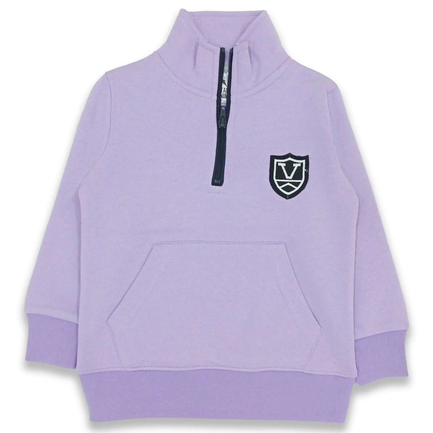 Kids Fleece Zip Mock Neck