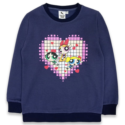 Girls Fleece Power Puff Sweat