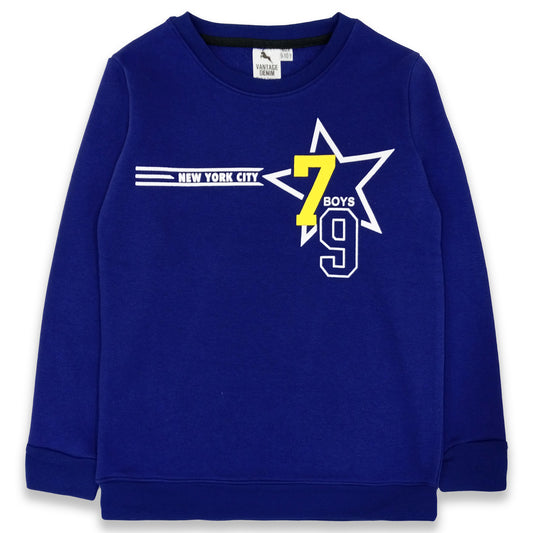 Boys Fleece Sweat 7 Logo Shirt