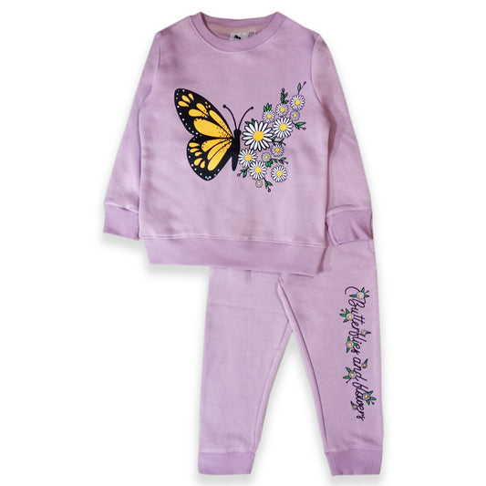 Girls Fleece Butterfly sweat shirt