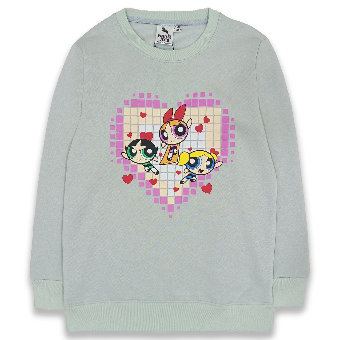 Girls Fleece Power Puff Sweat