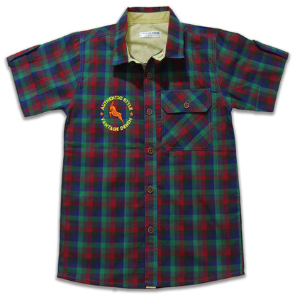 Boys Checkered T-Shirt