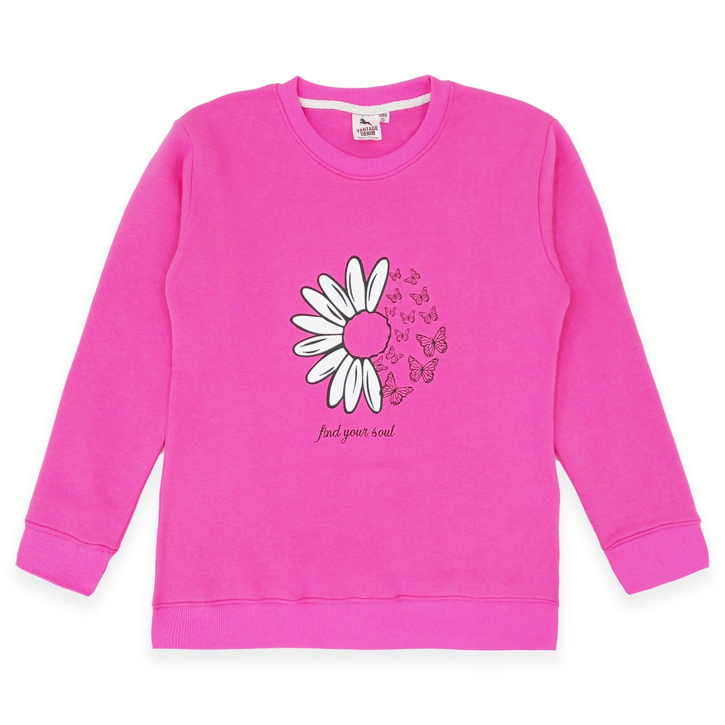 Ladies Flower Sweat winter Shirt