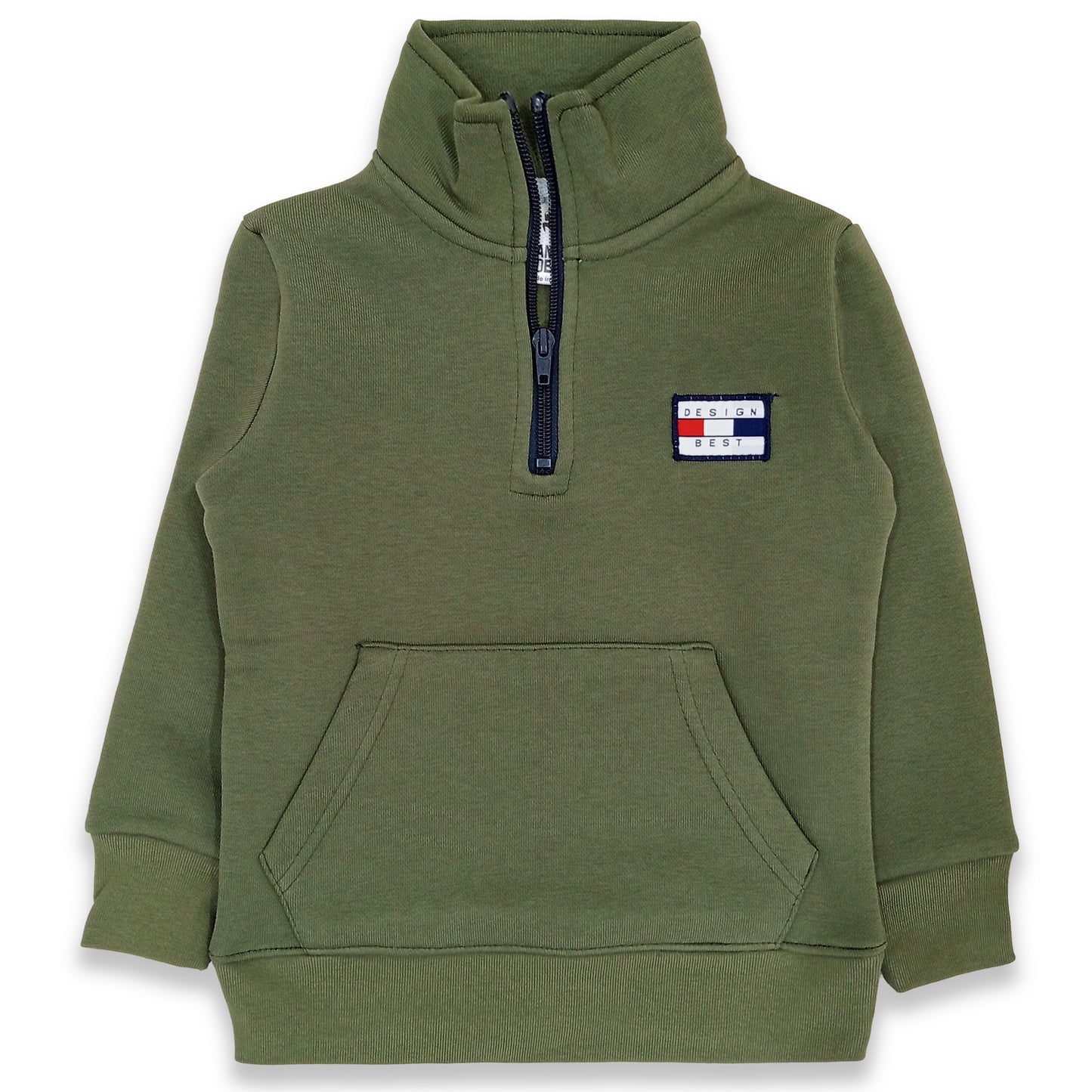 Kids Fleece Zip Mock Neck