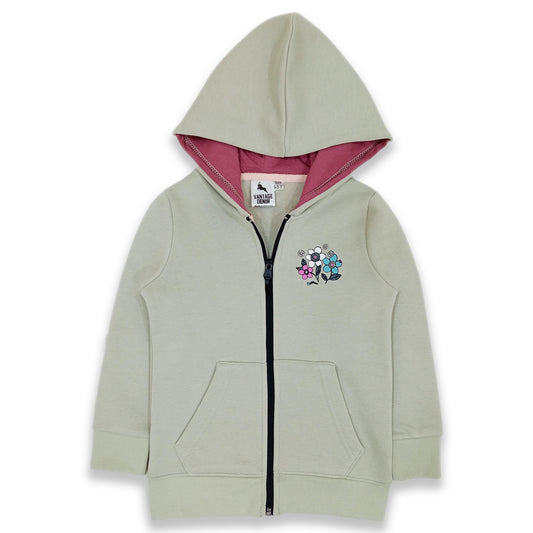 Girls Fleece Zipper Hood