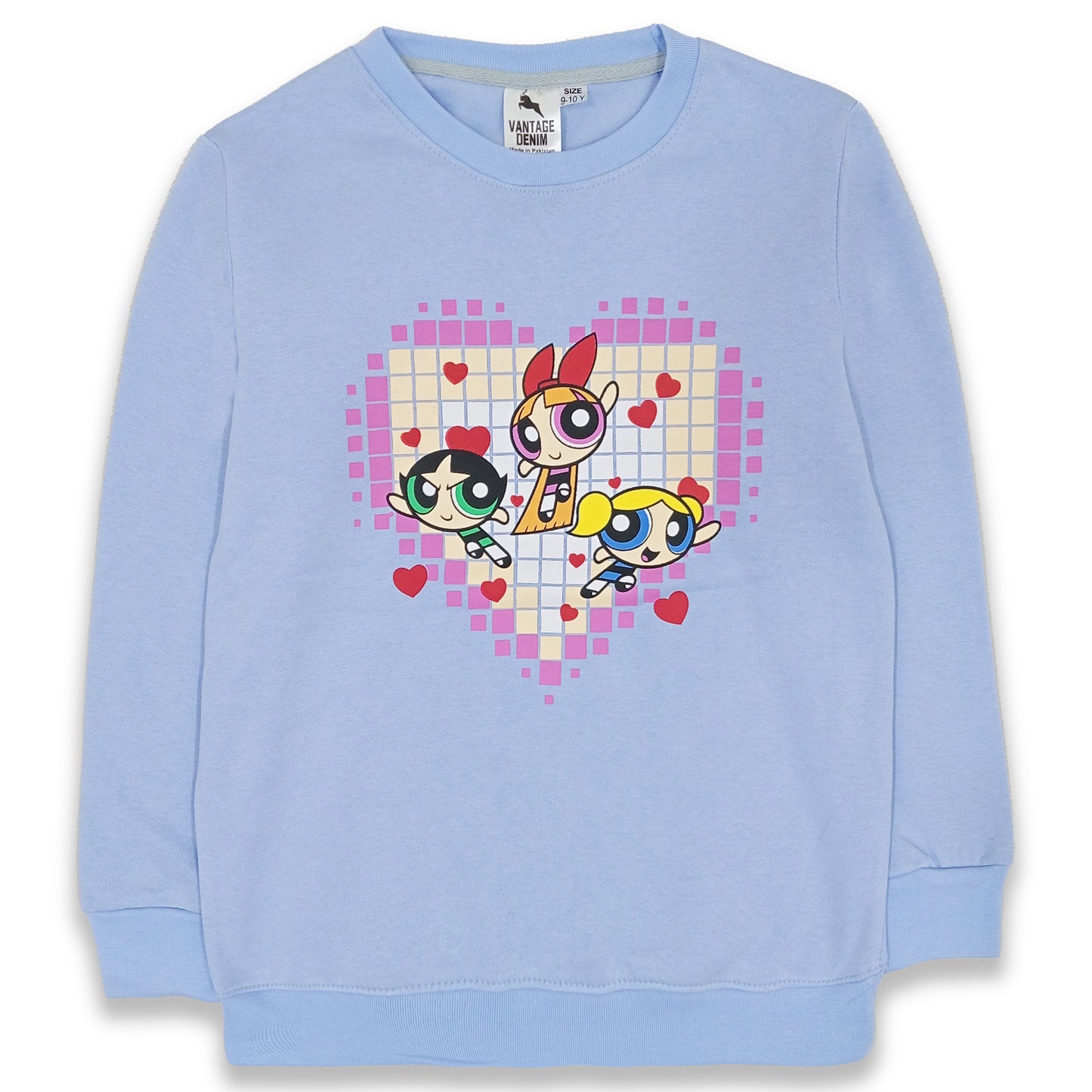 Girls Fleece Power Puff Sweat