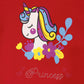 Girls Unicorn Lycra Fashion T-Shirt