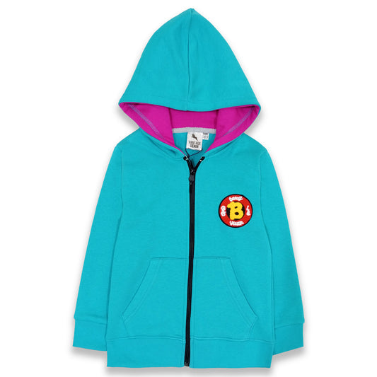 Kids Fleece Zipper Hood Suit