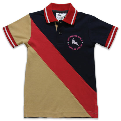 Kids Cross Panel Polo