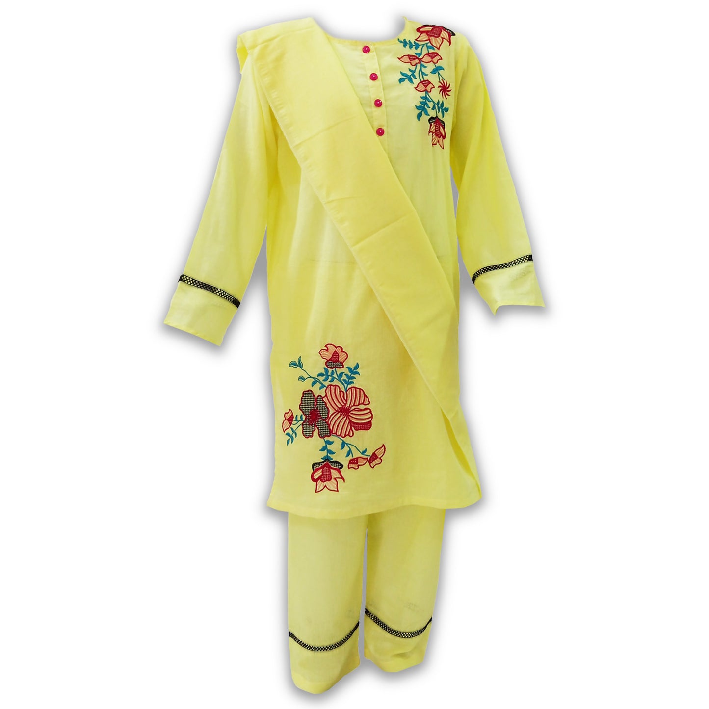 Girls Shalwar Kameez 3PCS Suit